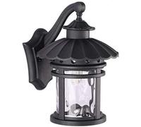 OZBME Applique Murale extérieure décorative en Aluminium Noir, culot E27, résistante aux intempéries, en Acier Inoxydable.