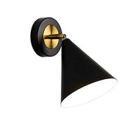 OZBME Applique Murale LED créative à Rotation réglable, décoration intérieure Simple et compacte pour Chambre, Salon, Salle de Bain, Coiffeuse (Noir Cool Light)