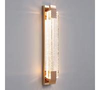 OZBME Applique Murale LED Moderne à Effet Cristal Bulle, 3 températures de Couleur, pour Salle de Bain, Salon, Chambre, Couloir (doré, 40 cm)