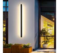 OZBME Applique Murale LED Post-Moderne en Cristal, Abat-Jour carré Simple en Forme de Fleur de Pluie Transparent, Style Moderne pour Fond de télévision, Bureau, Salon, Chambre (lumière Chaude 100 cm)