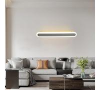 OZBME Applique Murale réglable Style Nordique, Lampe de Lecture/de Chevet, éclairage câblé, Rotation 360°+180°, idéale pour Le Salon, la Chambre ou la tête de lit (lumière Blanche Neutre, 120 cm).