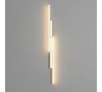 OZBME Applique Murale Vintage en Pierre et marbre avec Abat-Jour en Verre travertin Jaune Naturel et Bois Massif, idéale comme Lampe de Chevet ou luminaire de Salle de Bain (Blanche, 80 cm).