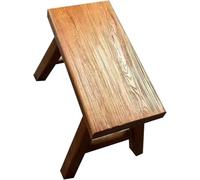 OZBME Banc Rustique en chêne Massif et Tabouret à Chaussures pour entrée, Cuisine, Salle à Manger, Bar à Petit-déjeuner, Salon (120 x 26 45 cm), Meuble Polyvalent, décoration d'intérieur ()