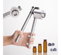 OZBME Sertisseuse Manuelle Portable pour flacons, pour Une Fermeture sécurisée des Bouchons en Aluminium et en Plastique, idéale pour Les laboratoires médicaux (A 32 mm)