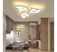 OZBME Suspension en métal Acrylique, Lampe de Table à Manger, Lustre à Fleurs, intensité Variable, avec télécommande, plafonnier LED Moderne (Taille : 100 cm) (Couleur : 60 cm)