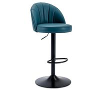 OZBME Tabourets de Bar pivotants réglables en Cuir synthétique, Hauteur comptoir avec Dossier pour Cuisine et Salle à Manger - Gris thé au Lait, 48-68 cm, Design Moderne, Assise Confortable ()