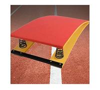OZBME Tremplin de Gymnastique incurvé Portable, 2 Ressorts en Acier (capacité de Charge 40/55 kg), Tapis antidérapant, pour l'école ou la Maison, pour Enfants débutants (Rosso 40 x 60 cm)