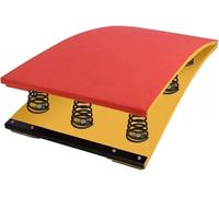 OZBME Tremplin de Gymnastique, tremplin pour Adultes et Adolescents, équipement de Saut avec Feutre antidérapant et Patins pour Poutre (Rouge)