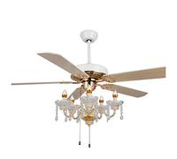 OZBME Ventilateur de Plafond avec lumières, Grand Ventilateur Silencieux, lumière contemporaine, Salle à Manger, girouette réversible, Lampe Suspendue rétro pour Chambre à Coucher, Bureau ()