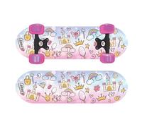 Ozbozz: 17" Skateboard - Princess - Heavy-Duty Flashing Wheels, Anti-Slip Grip, Smooth-Ride Bearings, Wooden Deck, Outdoor Ride-on Toy, Kids Ages 3+