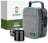 OZCHIN Grand sac anti-odeurs avec serrure à combinaison, sac de rangement anti-odeurs, sac de rangement de voyage sac de charbon actif, excellent cadeau de Noël (gris)