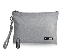 OZCHIN Sac Anti-odeurs avec Serrure à Combinaison, Doublure en Carbone, certificats, médicaments, boîte de Rangement de Voyage, Cadeau de Noël pour Homme et Femme, Gris, M, Mode