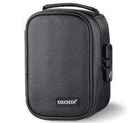 OZCHIN Sac anti-odeurs avec serrure à combinaison pour pipe à tabac, sac de rangement pour fichiers, boîte à médicaments, sac de rangement inodore, excellent cadeau pour un ami, Noir , M, Sac de