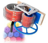 OzcNykt Carde Manuelle pour Laine, Carde à Tambour pour Fibres De Laine, MéLange Rapide des Couleurs, avec Manivelle, pour L'Artisanat