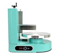 OzcNykt Machine à glaçage à Vitesse réglable, étaloir Automatique de crème glacée, racloir en Acier Inoxydable, équipement Professionnel de décoration de gâteaux Ronds Green