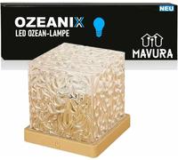 OZEANIX Cube LED RGB Aurores boréales Lampe océan Lampe à vagues Veilleuse USB Lampe de table
