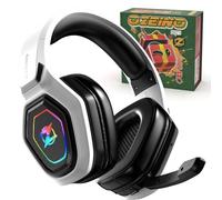 Ozeino Casque Gaming sans Fil pour PC Ps5 Ps4, 2.4GHz Audio sans Perte, USB & Type-C Casque de Jeu Ultra Stable avec Batterie 40 Heures pour Switch Laptop Mobile Mac
