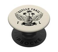 Ozello Trail Route 494 Florida USA Travel Design Vieilli PopSockets PopGrip Adhésif