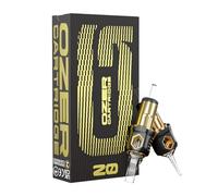 OZER Cartouche de tatouage - #1001RL (0,30 mm) 20 aiguilles de tatouage jetables avec cartouches de sécurité à membrane pour tatouage rond liner