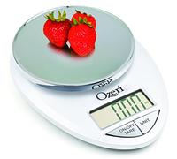 Ozeri Balance de cuisine numérique professionnelle , 1 g à 5,4 kg, Blanc