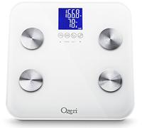Ozeri Touch - Balance digitale 200kg maximum - Mesure le poids, les quantités de graisse, d'eau, de muscle et d'os - Fonction mémoire 8 profils