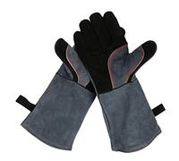 OZERO Gants résistants à la Chaleur, Gants en Cuir pour Barbecue, Four, Soudure, Jardinage