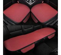 OZFRVXUG 3 Pièces Respirant Coussin Voiture Siege pour VW Golf 7 GTI/GTD/TCR/R und R-Line 2012-2020, Confortable Coussin Siège Voiture Antidérapant l'été, pour Tous Les modèles,Front*2+Rear*1-D/Red