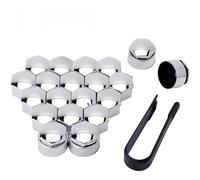 OZFRVXUG Voiture Capuchons D'éCrou De Roue pour Hyundai i20 III Bj. AB 2020, Boulon de Roue Cache-écrous Couvercle Antipoussière Protecteurs Kit de,CSilver-19mm