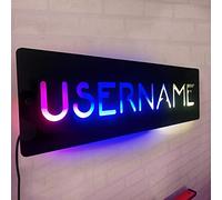 Ozinna Nom Personnalisé Enseignes Au Néon Signe de La Game Zone Led Light Gaming Pour Décor de Chambre Salle, Bar, Cadeau pour Les Adolescents, Les Amis, Les Garçons,Acrylique