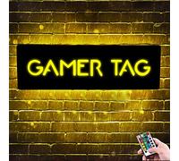 Ozinna Nom Personnalisé Enseignes Au Néon Signe de La Game Zone Led Light Gaming Pour Décor de Chambre Salle, Bar, Cadeau pour Les Adolescents, Les Amis, Les Garçons,Bois