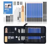 Oziral Ensemble de 36 crayons de dessin avec des outils de dessin tels que taille - crayon, etc.Kit professionnelpour les artistes, les débutants, les enfants et les étudiants.