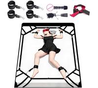 Oziral Kit de Bondage pour Lit Coffret BDSM avec Sangles de Lit Réglables