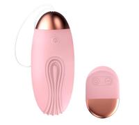 Oziral Vibromasseur avec télécommande stimulation du point G et du clitoris 10 modes de vibration jouet sexuel pour couples et femmes œuf vibrant rechargeable style petite baleine, rose