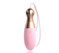 Oziral Vibromasseur avec télécommande, stimulation du point G et du clitoris, 10 modes de vibration, jouet sexuel pour couples et femmes, œuf vibrant rechargeable, style boule de bowling, rose