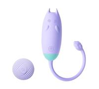 Oziral Vibromasseur télécommandé nomade avec 10 modes de vibration, stimulation du point G et du clitoris,jouet sexuel pour couples et femmes, œuf vibrant rechargeable, violet