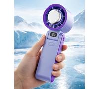 OziWind Portable Handheld Fan Ice-Cool Speed Foldable，Purple