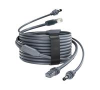 Ozkak Câble de raccordement spécial 2 en 1 pour Starlink Mini, connexion d'alimentation et de signal intégrée, câble de rechange haute performance 20 AWG pour camping-car, marine et extérieur, 25 m