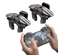 Ozkak Contrôleur de Jeu Gachette, Tir Rapide Clic à Haute Fréquence Automatique 5 Niveaux, L1R1 L2R2 Déclencheur Trigger Tirer Téléphone Portable Gamepad Joystick pour PUBG Mobile Android et iOS
