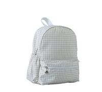 OZLCUA Mini Sac A Dos Sac à dos carreaux for filles et garçons, motif floral, imperméable, en nylon, léger, for écoliers(Khaki)