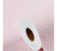 OZLCUA Papier Peint Thermique Stickers muraux en mousse 3D auto-adhésifs PVC, couleur unie, épais, imperméables, effet lin, for la décoration intérieure(Diatom Pink,1000cmx50cm)