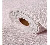 OZLCUA Papier Peint Thermique Stickers muraux en mousse 3D auto-adhésifs PVC, couleur unie, épais, imperméables, effet lin, for la décoration intérieure(Linen Pink,1000cmx50cm)