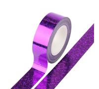 OZLCUA Ruban de masquage laser coloré 5 m, adhésif décoratif for bricolage, scrapbooking, étiquette, papeterie(Purple)