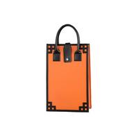 OZLCUA Sacs d'emballage de vin XRed, Emballage Cadeau, boîtes en Cuir, Sac for Bouteille Simple ou Double, Sac à Main de Luxe(Orange)