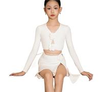 OZLCUA Vêtements de danse latine for femmes, robes compétition, costumes for filles, jupe, body, vêtements(130)