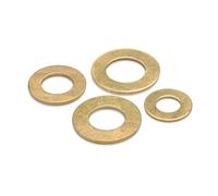 OZLIYY Rondelles Plates en Laiton Massif, 2/100 pièces, M2, 5, M3, M4, M5, M6, M8, M10, M12, M14, M16, GB97, DIN125, Joint Plat(10PCS M10X20X1mm)