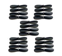OZLLO [Pièces de Drone] for 4DRC V8 Mini Drone WiFi FPV Quadcopter for 4D-V8 RC Helicopter Spare Parts Accessories Propeller Blade Maple Leaf 20pcs [Facile à Utiliser] (Color : Black)