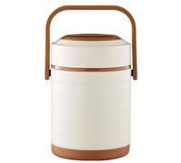 OZLMBERN 304 Stainless Steel Insulated Bucket Multi-layer Student Lunch Box Portable Lunch Box for Office Workers(A,Small)