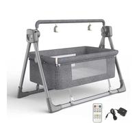OZLMBERN Berceau électrique Multifonctionnel pour bébé, Chaise à Bascule, Dispositif apaisant Intelligent, Panier de Couchage pour Nouveau-nés