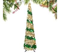 OZLMBERN Christmas Tree Maple Leaf Tree Colorful Spiral Tree Pet Christmas Folding Decoration Christmas Tree(B)