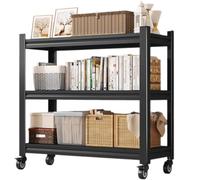 OZLMBERN Home Storage Mobile Shelves Storage Racks with Wheels Storage Rooms Floor Standing Storage Racks
